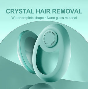 Crystal Hair Eraser - Painless Nano Glass Hair Remover | Magic Reusable Hair Removal Tool for Women & Men | Exfoliating Glass Epilator for Legs, Arms, Back, Chest - Portable & Safe