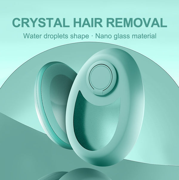 Crystal Hair Eraser - Painless Nano Glass Hair Remover | Magic Reusable Hair Removal Tool for Women & Men | Exfoliating Glass Epilator for Legs, Arms, Back, Chest - Portable & Safe